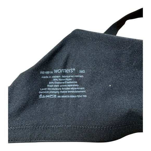 Warners Cloud 9 T-Shirt Bra 38D Underwire Lightly Lined Soft Adj Straps - Picture 8 of 9